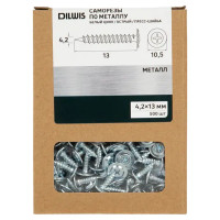 Саморезы по металлу острые оцинкованные 4.2x13 мм 500 шт.