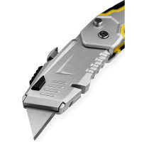 Нож строительный Vertextools 0044-18-29 металлический корпус трапециевидное лезвие 218 мм