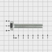 Болт DIN 933 10x60 мм оцинкованный на вес