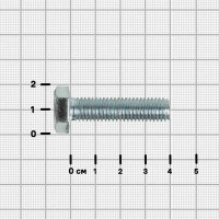 Болт DIN 933 10x40 мм с шестигранный головкой оцинкованный на вес