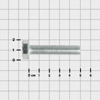 Болт DIN 933 10x50 мм оцинкованный на вес