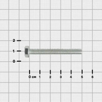 Болт DIN 933 6x50 мм оцинкованный на вес