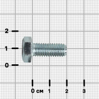 Болт DIN 933 8x20 мм с шестигранной головкой оцинкованный на вес