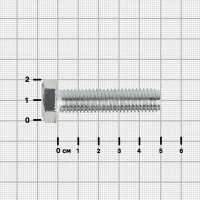 Болт DIN 933 12x50 мм оцинкованный на вес