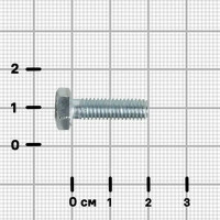 Болт DIN 933 6x20 мм с шестигранный головкой оцинкованный на вес