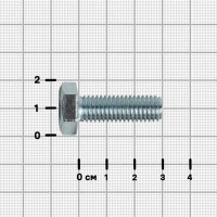 Болт DIN 933 10x30 мм оцинкованный на вес