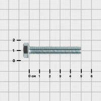 Болт DIN 933 8x50 мм оцинкованный на вес