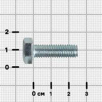 Болт DIN 933 8x25 мм оцинкованный на вес