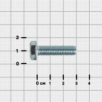 Болт DIN 933 8x30 мм оцинкованный на вес