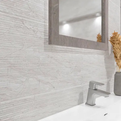Плитка настенная Azori Portu Perla Strut 31.5x63 см 1.79 м² матовая цвет серый