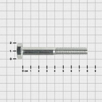 Болт DIN 931 10x80 мм оцинкованный