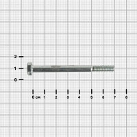 Болт DIN 931 6x70 мм оцинкованный