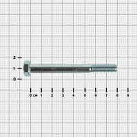 Болт DIN 931 8x80 мм оцинкованный