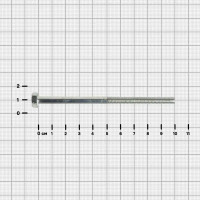 Болт DIN 931 6x100 мм оцинкованный