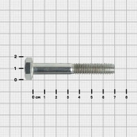 Болт DIN 931 10x70 мм оцинкованный