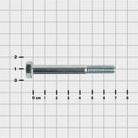Болт DIN 931 8x70 мм оцинкованный