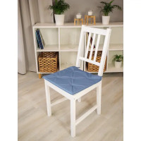 Подушка для стула Linen Way 40x40 см цвет серо-синий