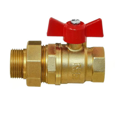 Кран шаровой с американкой прямой БАЗ DN15 PN40 1/2\