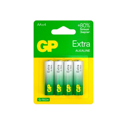 Батарейка GP Extra G-Tech алкалиновая LR6 AA 4 шт.