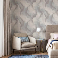 Обои флизелиновые Palitra Home Amour бежевые 1.06 м HC72397-24
