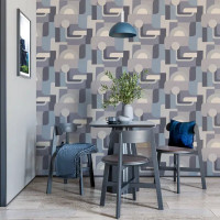 Обои флизелиновые Palitra Home Modern бежево-серые 1.06 м HC72205-42
