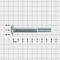 Болт DIN 607 10x80 мм оцинкованный