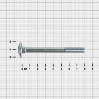 Болт DIN 603 8x80 мм оцинкованный