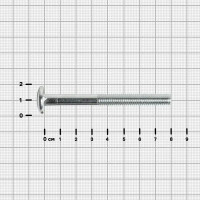 Болт DIN 607 8x80 мм оцинкованный