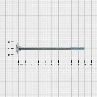 Болт DIN 603 6x100 мм оцинкованный