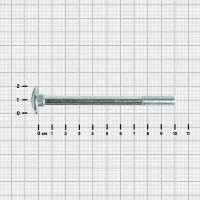 Болт DIN 603 8x100 мм оцинкованный