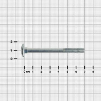 Болт DIN 603 6x70 мм оцинкованный
