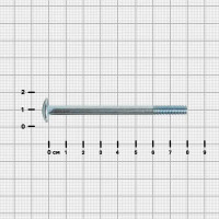 Болт DIN 607 6x80 мм оцинкованный