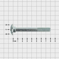 Болт DIN 603 10x80 мм оцинкованный