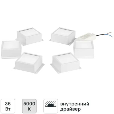 Светодиодная панель Эра SPO-646-3-5K-W6 36 Вт 310x120 мм 5000К IP40