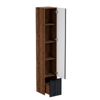 Каркас шкафа-пенала в ванную комнату Louis 36.6x30x170 см цвет коричневый