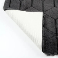 Коврик для ванной Fixsen Diamond 70x120 см цвет графит