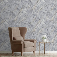 Обои флизелиновые Euro Decor Slab синие 1.06 м ED7290-22
