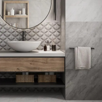 Настенная плитка Cracia Ceramica Tanto 04 25x60 см 1.2 м² цвет серый