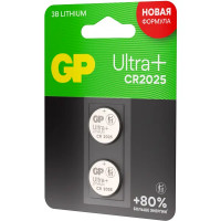 Батарейка литиевая GP Ultra CR2025 2 шт.