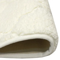 Коврик для ванной Bath Plus Лана 70x120 см цвет белый