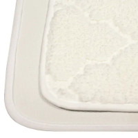 Коврик для ванной Bath Plus Лана 70x120 см цвет белый
