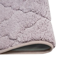 Коврик для ванной Bath Plus Лана 70x120 см цвет светло-фиолетовый