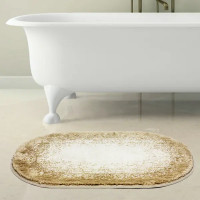 Коврик для ванной Bath Plus Фокус 60x90 см цвет бежевый