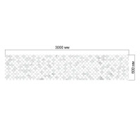 Листовая панель ПВХ Тернер белый 3000x600x6 мм 1.8