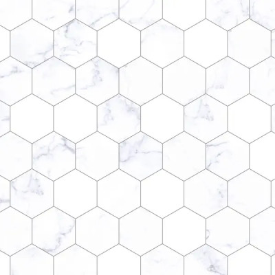 Листовая панель ПВХ Соты мрамор белый 3000x600x6 мм 1.8