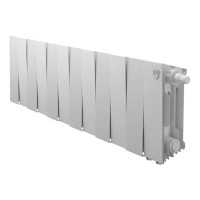 Радиатор секционный Royal Thermo PianoForte VDR80 200/10 12 секций нижнее правое подключение биметалл белый