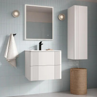 Комплект фасадов для тумбы Iddis Lahta 60 см LAH60W1i89 МДФ цвет белый