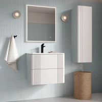 Комплект фасадов для тумбы Iddis Lahta 60 см LAH60W1i89 МДФ цвет белый