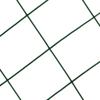 Сетка оцинкованная, ПВХ, размер ячейки 75x100 мм, размер сетки 1.5x15 м, цвет зеленый