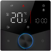 Терморегулятор для теплого пола Beca BHT-001-GB9 электронный программируемый цвет черный